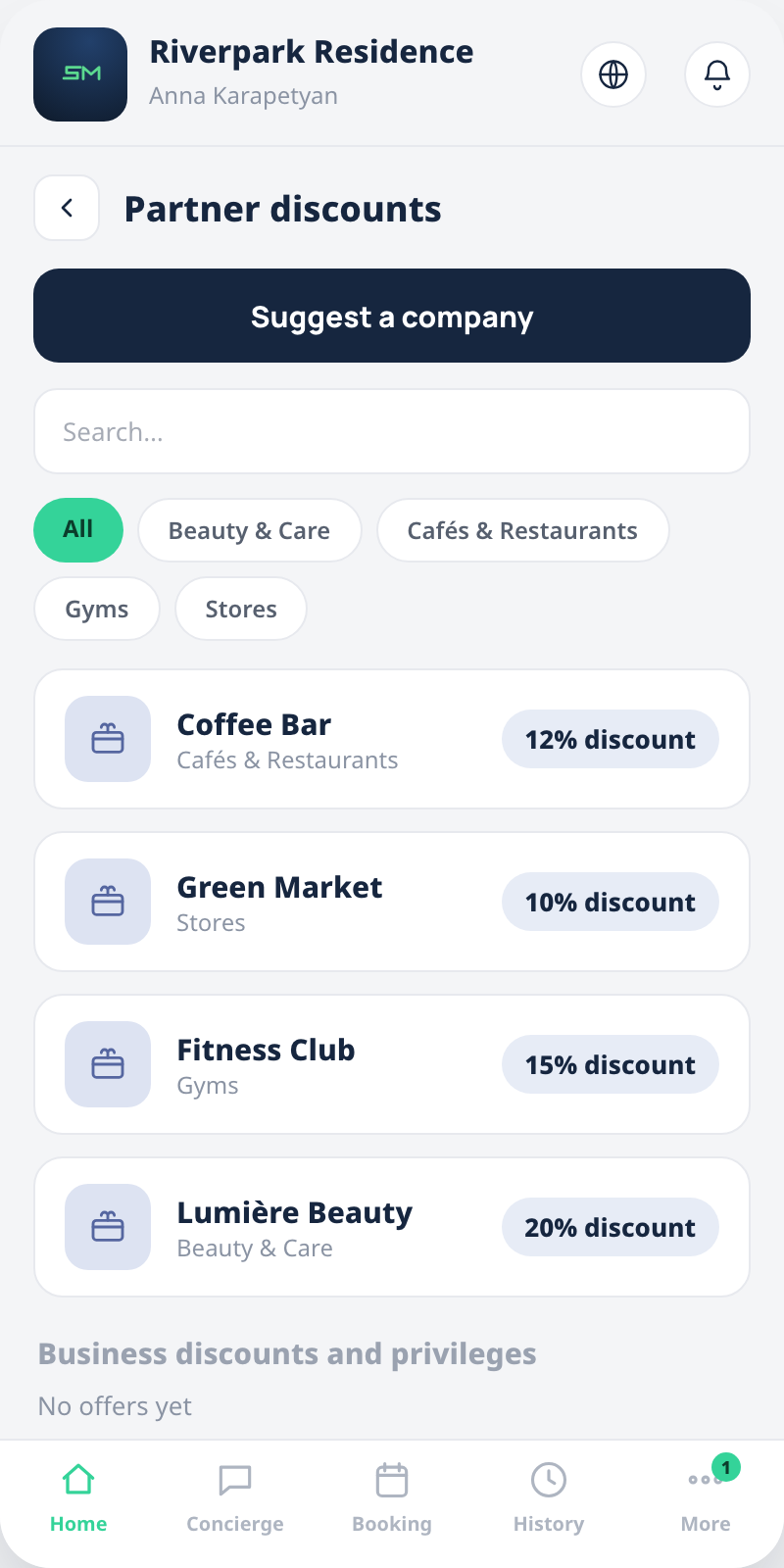 Partner discounts